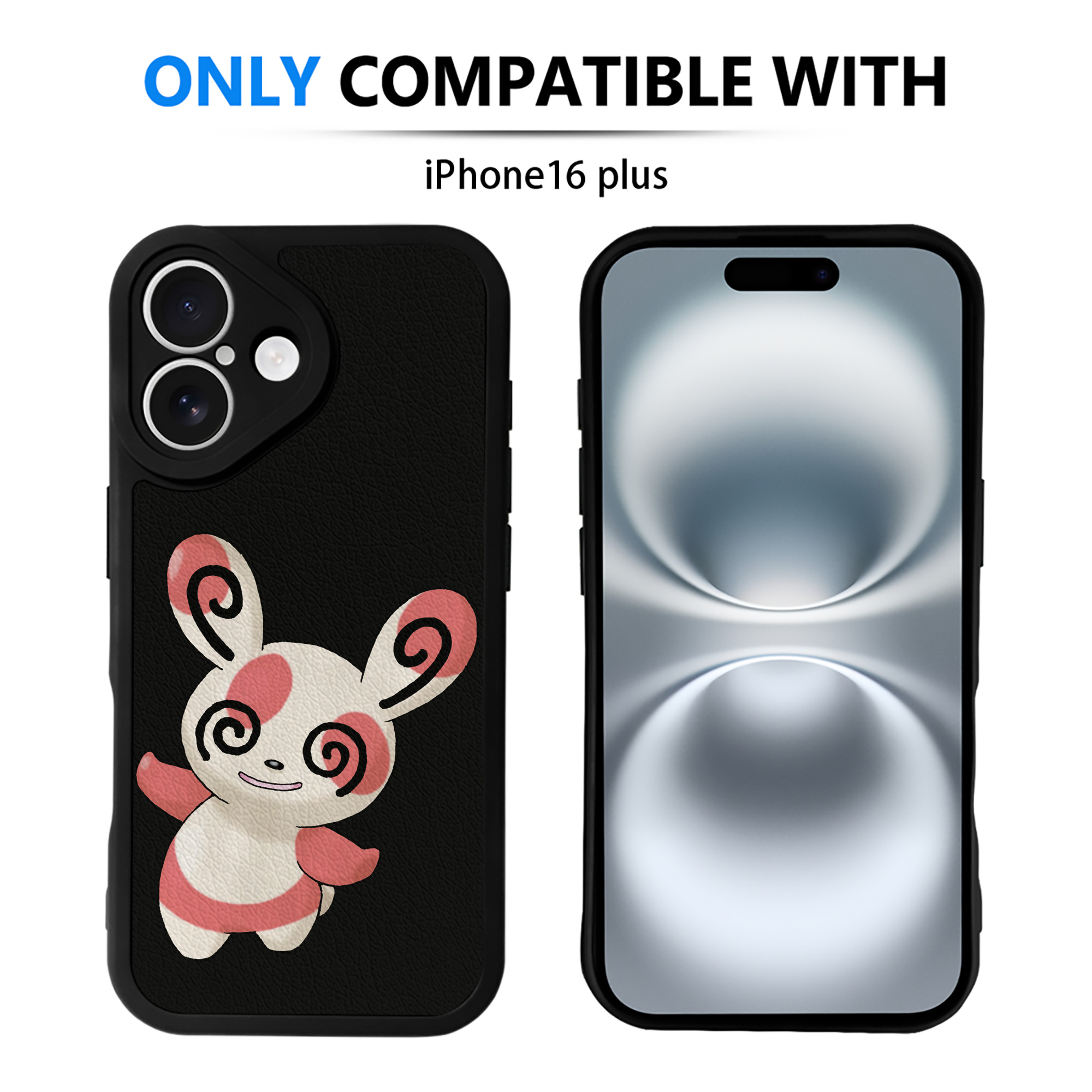 （画像用） ポケットモンスター Pokémon 【iPhone 16シリーズ対応】シリコンスマホケース（レザー調） 材質：シリコン